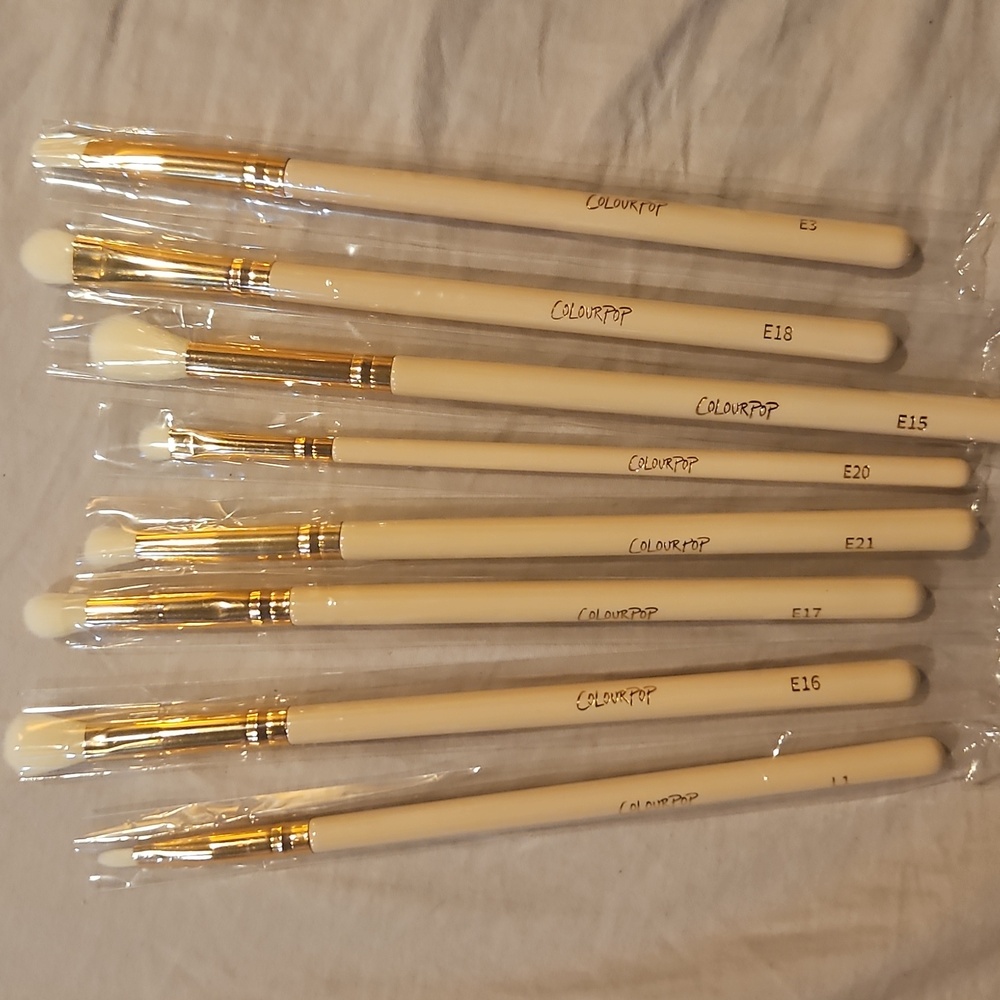 Colour Pop Professional Brush Collection and Kate Spade Pouch